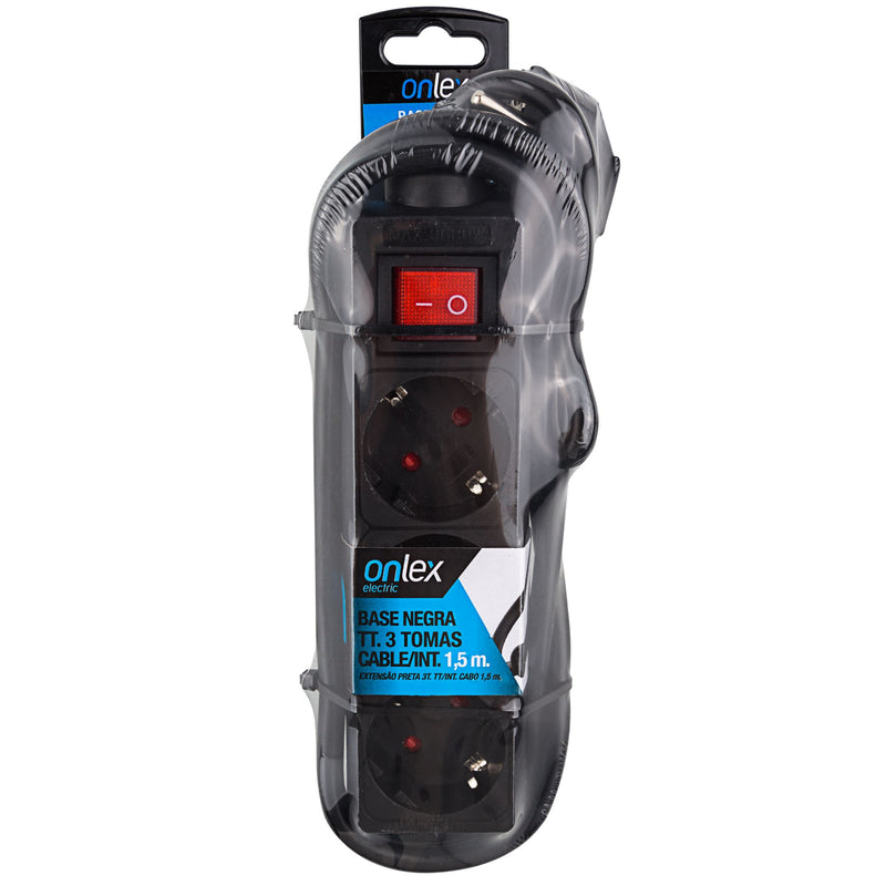 Carregue imagem no visualizador da galeriaExtensão 3 tomadas Onlex c/interruptor 1.5m