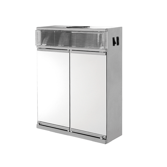 Armário WC Inox 2 portas Utilzás