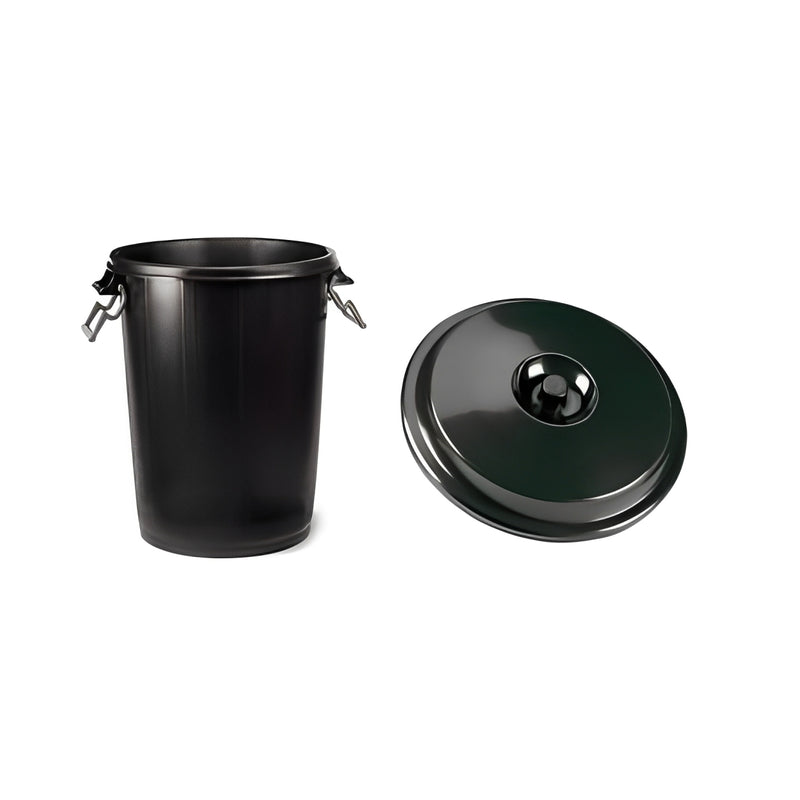 Carregue imagem no visualizador da galeriaBalde do Lixo preto com 100 litros de capacidade

