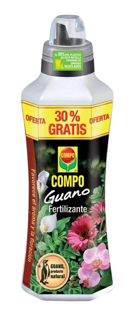 Fertilizante Liquido COMPO Guano 1 L + 30 % Grátis