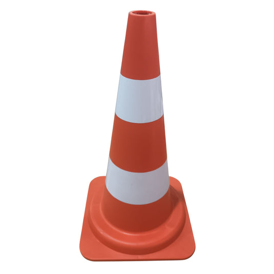Cone de Sinalização Laranja Branco