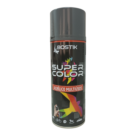 Spray Acrílico Cinza Basalto Bostik Super Color RAL 7011