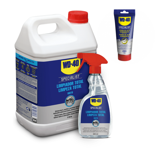 WD-40 - Specialist Moto Limpeza Total 5L + Massa de alto rendimento 150g