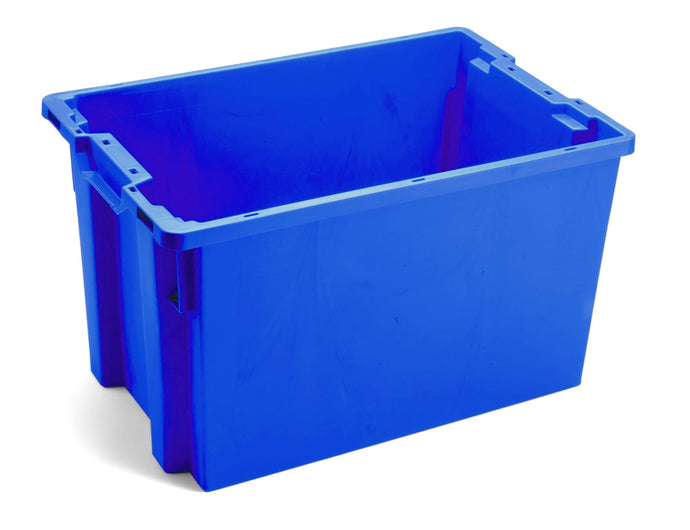 Caixa Contentor Azul Fechada 62x50x40 cm
